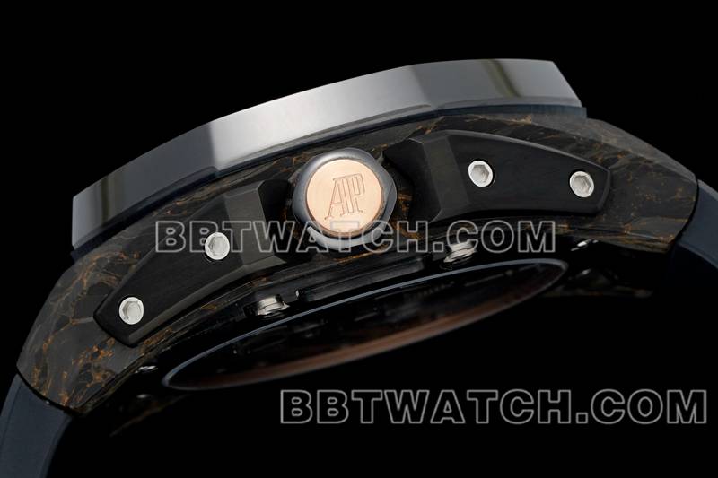 Audemars Piguet Top Replica Watches RM Royal Oak Offshore Floating Tourbillon Mechanical Black Rubber Vue latérale