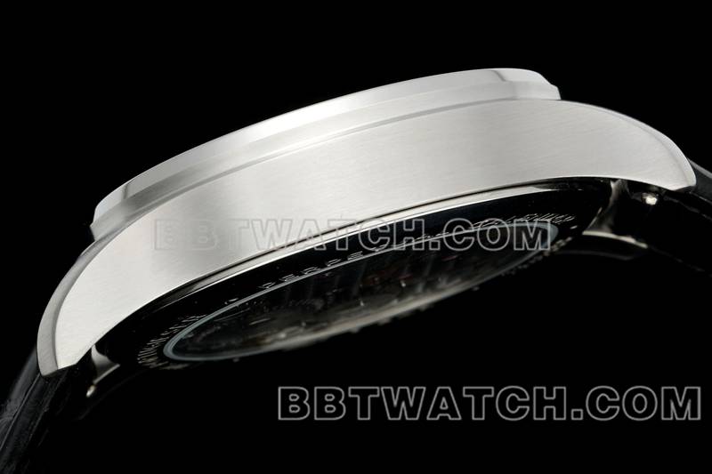 Die beste Replik Uhren RMS Fabrik Portugal weiße Scheibe Gold Hand Tourbillon mechanische Gürtel Modelle Seite echtes Bild