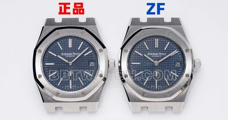 ZF皇家橡树真假对比评测爱彼顶级复刻表15202正面实拍图