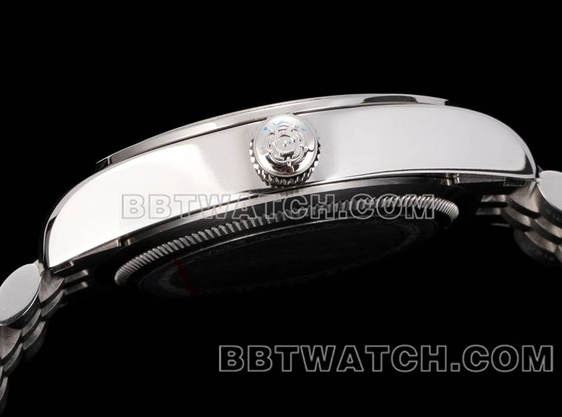 Tudor 1:1 replica watches V9 factory Biwan black disk 41mm Swarovski diamond ring mechanical steel belt models side actual photo