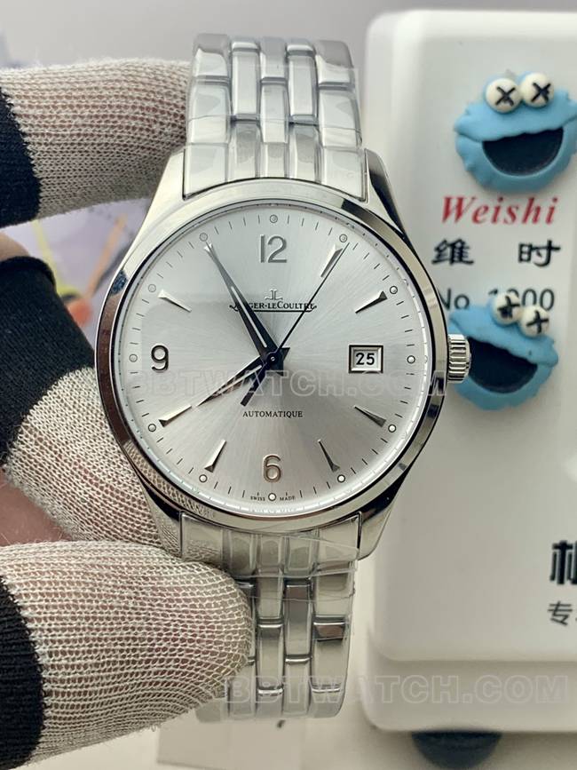 顶级复刻手表积家V9厂大师银盘899机械正面实拍图