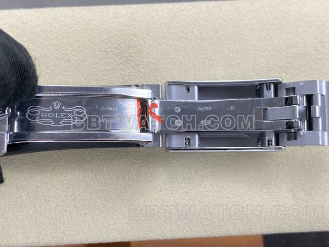 顶级复刻手表UFO厂迪通拿劳力士陨石盘4131机械表扣实拍图