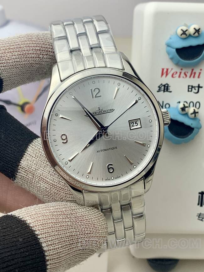 顶级复刻手表积家V9厂大师银盘899机械正面实拍图