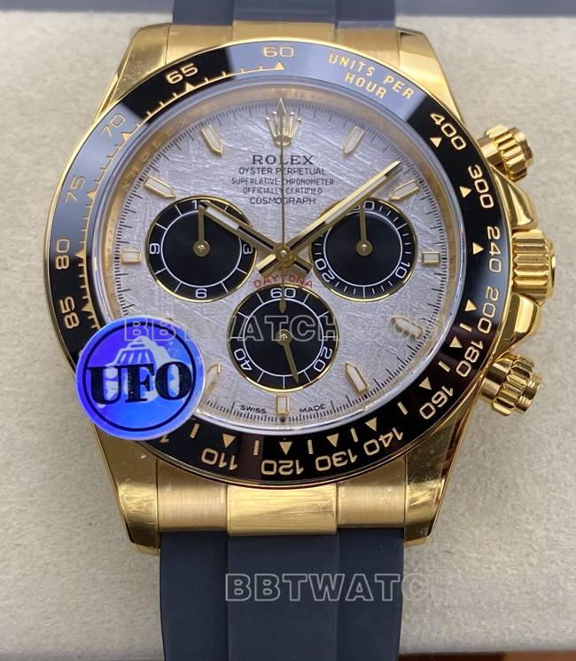 1:1 réplique montres Ditonner UFO factory Rolex gold case meteorite disc 4131 mechanical front real picture