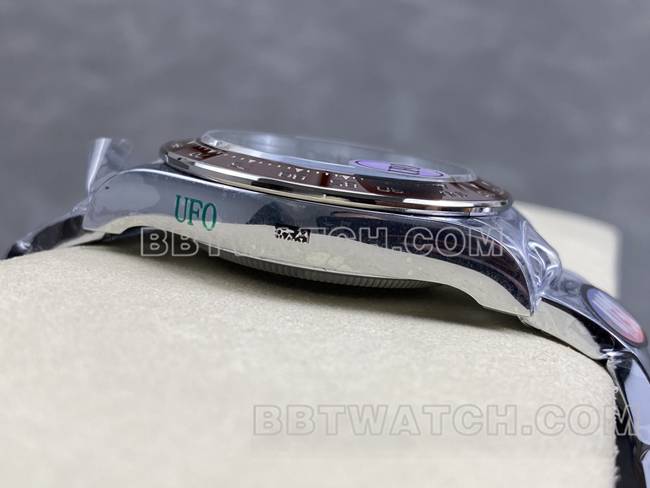 最优复刻手表UFO厂迪通拿劳力士冰蓝迪4131机械侧面实拍图