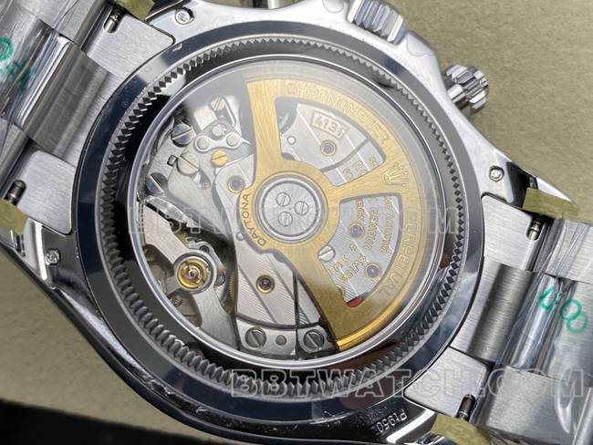 最优复刻手表UFO厂迪通拿劳力士冰蓝迪4131机械背面实拍图