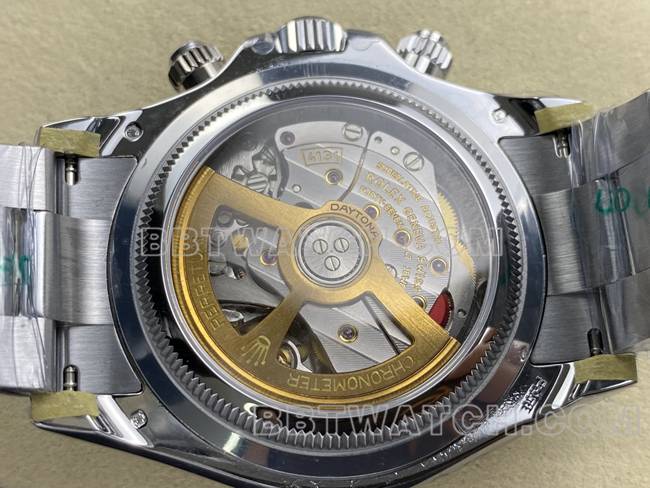 最优复刻手表UFO厂迪通拿劳力士冰蓝迪4131机械背面实拍图