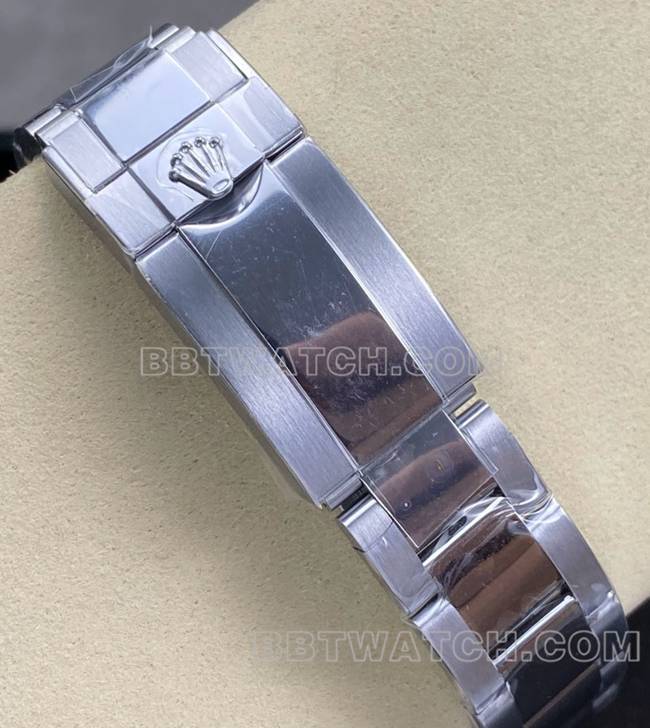 最优复刻手表UFO厂迪通拿劳力士冰蓝迪4131机械表带实拍图