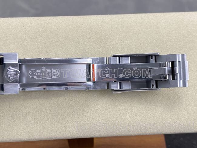 最优复刻手表UFO厂迪通拿劳力士冰蓝迪4131机械表扣实拍图