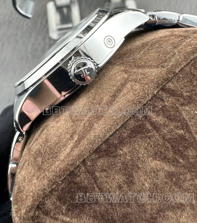 最佳复刻手表积家9F厂大师银盘机械1428421侧面实拍图