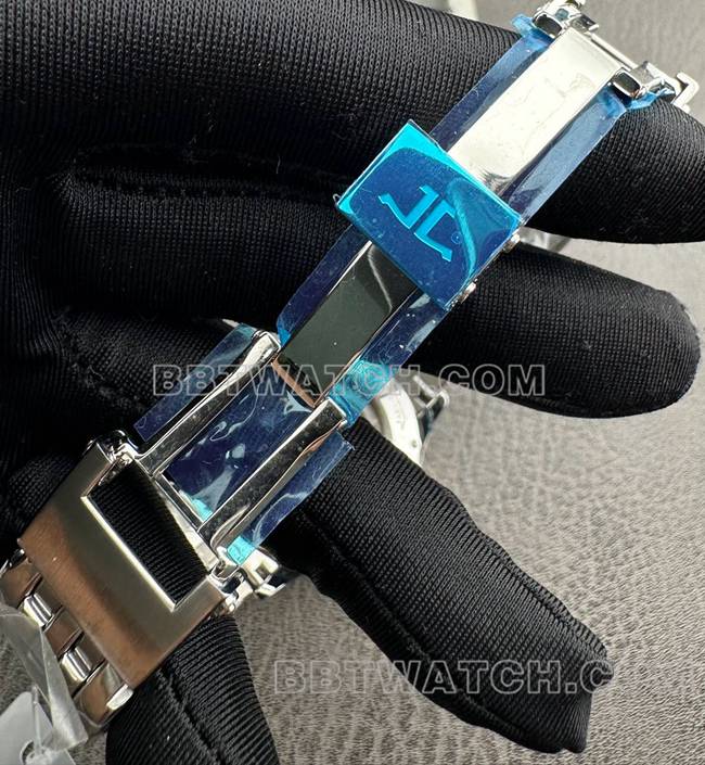 最佳复刻手表积家9F厂大师银盘机械1428421表扣实拍图