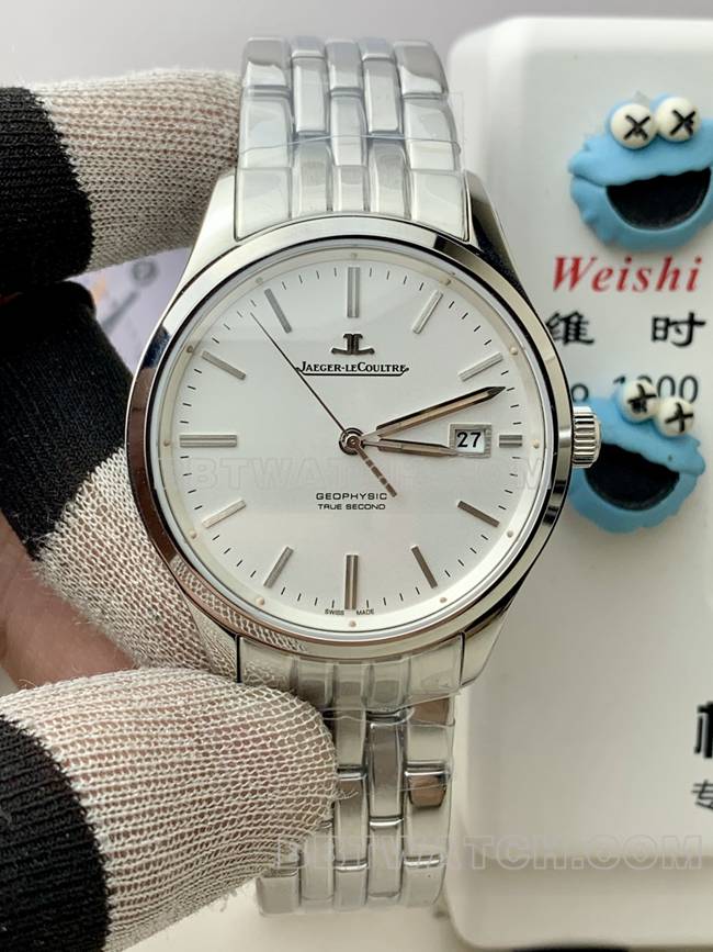 最优复刻手表积家V9厂大师银盘899机械钢带款正面实拍图