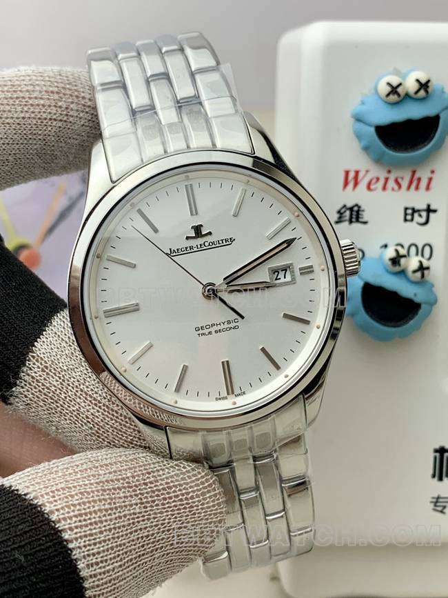 最优复刻手表积家V9厂大师银盘899机械钢带款正面实拍图