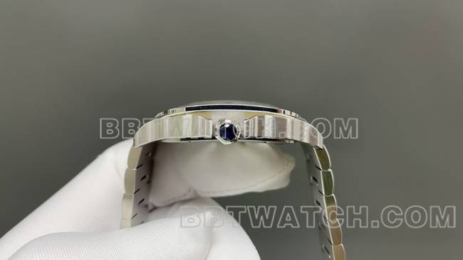 1:1复刻手表卡地亚MLF厂山度士镂空盘机械侧面实拍图