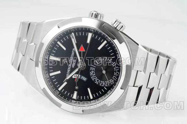 最优复刻手表江诗丹顿V9厂纵横四海黑盘机械7920V正面实拍图