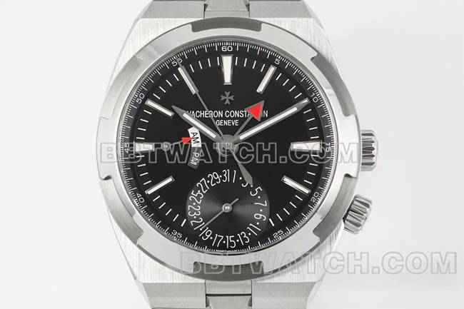 最优复刻手表江诗丹顿V9厂纵横四海黑盘机械7920V正面实拍图