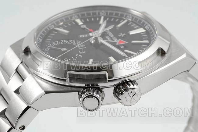 最优复刻手表江诗丹顿V9厂纵横四海黑盘机械7920V侧面实拍图