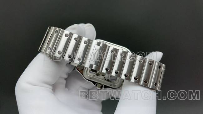 1:1复刻手表卡地亚MLF厂山度士镂空盘机械表带实拍图