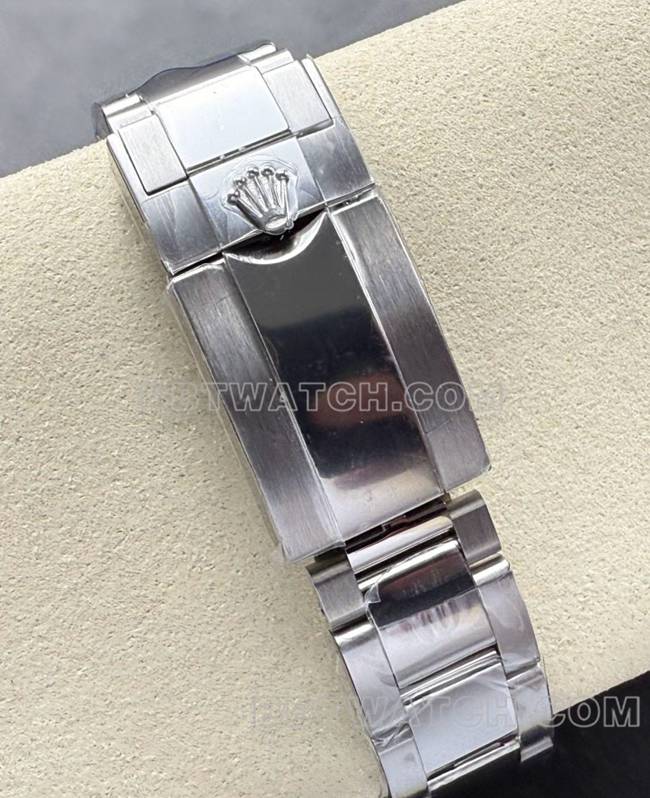 超级克隆手表迪通拿UFO厂劳力士白盘4131机械表带实拍图