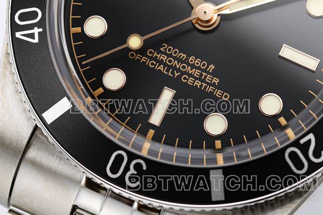 顶级复刻手表帝舵碧湾ZF工厂黑盘54型M79000正面实拍图