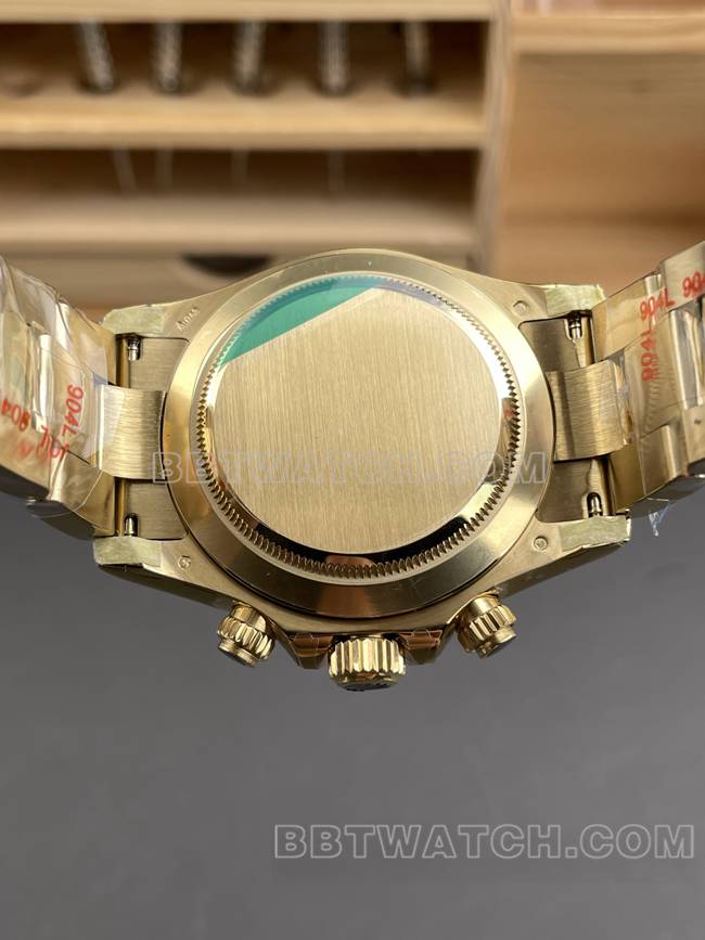 1:1复刻手表CBD厂劳力士迪通拿4130机械金盘40mm背面实拍图