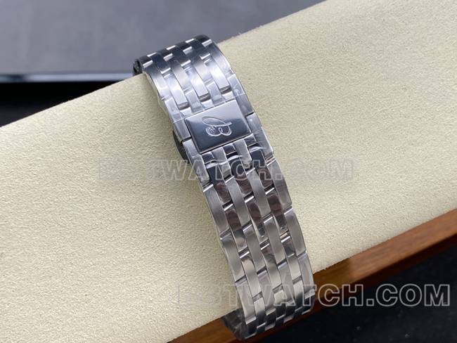 最优复刻手表百年灵BLS厂航空计时蓝盘钢带款表带实拍图