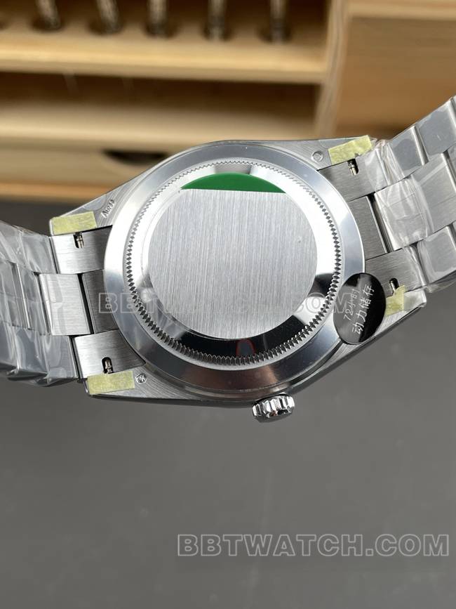 顶级复刻手表CBD厂星期日历劳力士3255机械黑盘40mm背面实拍图