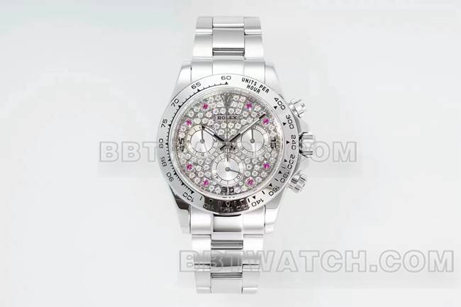 Top Replica Uhren Daytona RX Factory Rolex Diamond Plate Mechanische Front Actual Photo