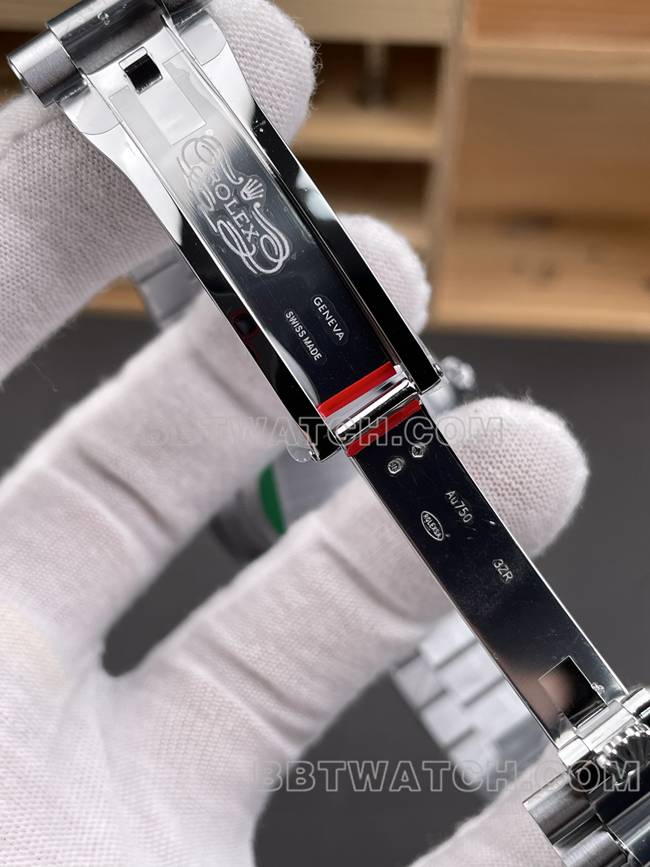 顶级复刻手表CBD厂星期日历劳力士3255机械黑盘40mm表扣实拍图