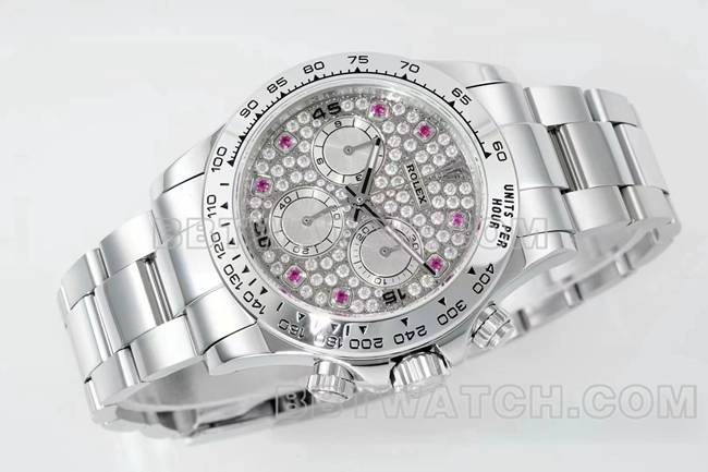 Top Replica Uhren Daytona RX Factory Rolex Diamond Plate Mechanische Front Actual Photo
