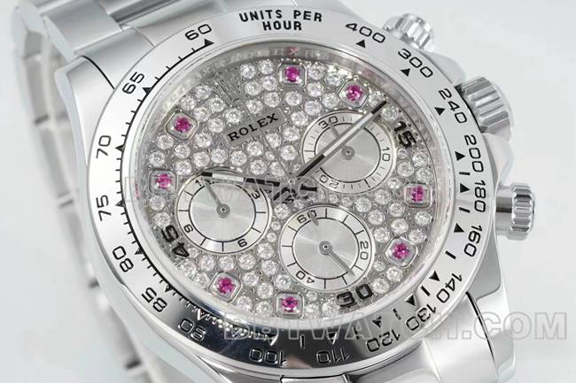 Top Replica Uhren Daytona RX Factory Rolex Diamond Plate Mechanische Front Actual Photo