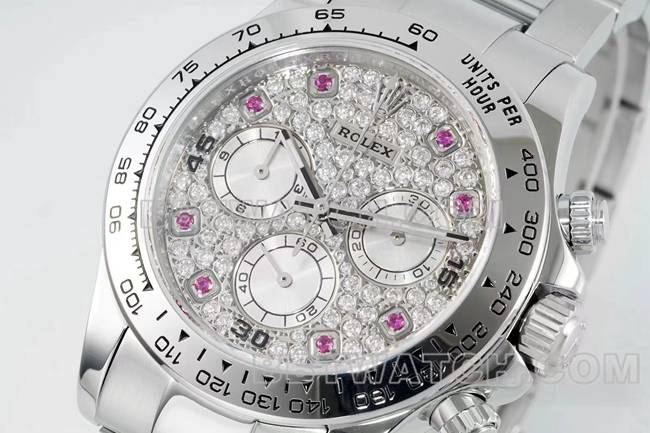 Top Replica Uhren Daytona RX Factory Rolex Diamond Plate Mechanische Front Actual Photo