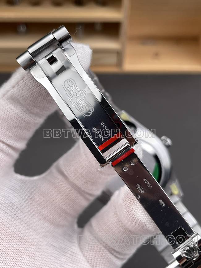 最优复刻手表CBD厂星期日历劳力士3255机械冰蓝盘40mm表扣实拍图