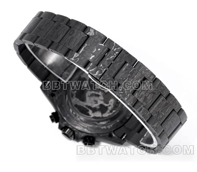 1:1复刻手表TWF厂劳力士迪通拿碳纤维改装定制黄色表带实拍图