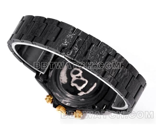 顶级复刻手表TWF厂劳力士迪通拿碳纤维改装定制红色表带实拍图