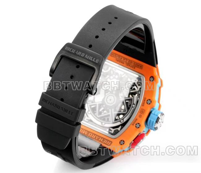 1:1复刻手表RM 35-03理查德米勒碳纤维表带实拍图