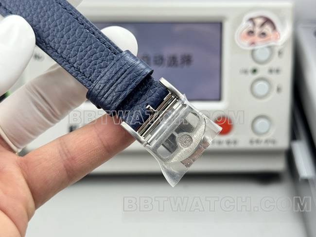 1:1 replica watches Portofino GR factory universal white disk blue belt models buckle actual photo