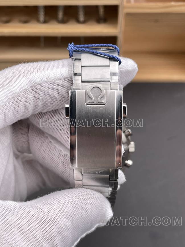 1:1复刻手表超霸N1厂欧米茄月球表阿波罗11号表带实拍图