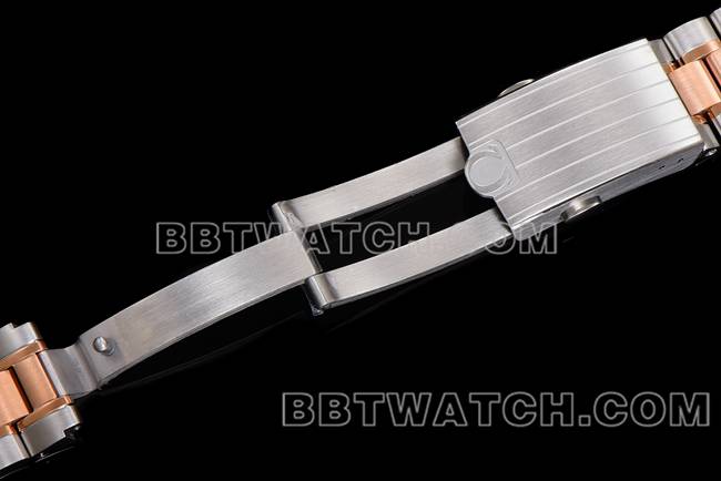 Les meilleures répliques de montres Speedmaster N1 usine Omega disque d'or rose intermédiaire or acier modèle boucle photo réelle