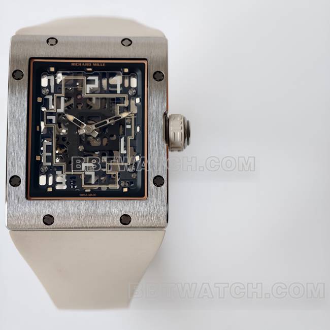 超级克隆手表RM016 UMI厂理查德米勒白色正面实拍图