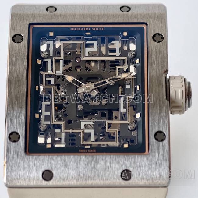 超级克隆手表RM016 UMI厂理查德米勒白色正面实拍图