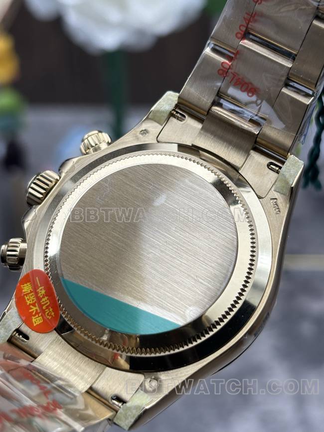 超级克隆手表迪通拿金盘CBD厂劳力士黄金4131机械背面实拍图