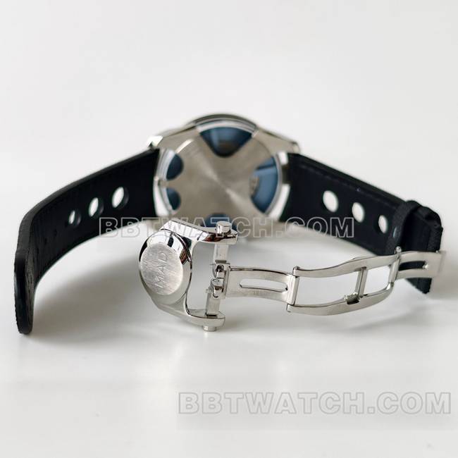 超级克隆手表MB&F蓝盘K1厂机械橡胶表带背面实拍图