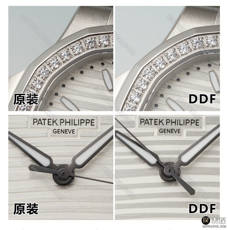 DDF厂百达翡丽鹦鹉螺顶级复刻手表7118对比正品区别外观实拍图