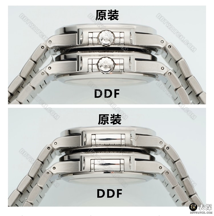 DDF厂百达翡丽鹦鹉螺顶级复刻手表7118对比正品区别外观实拍图