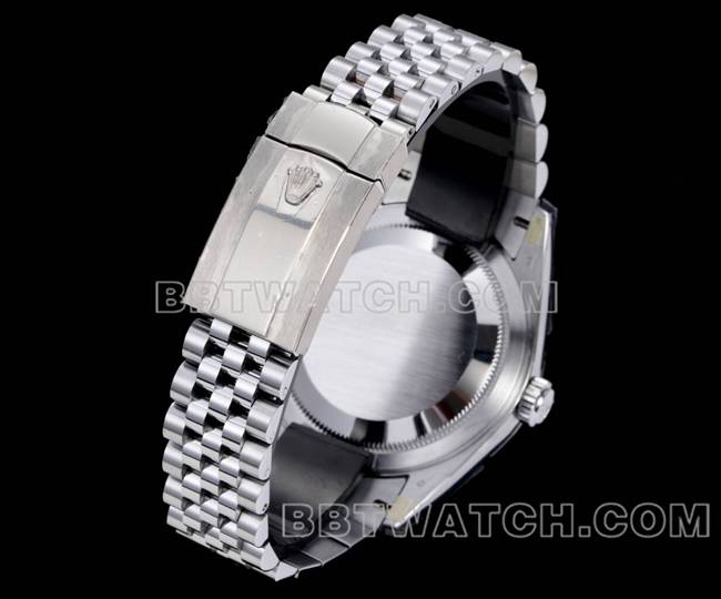 超级克隆手表纵航者AR+厂劳力士黑盘机械表带实拍图