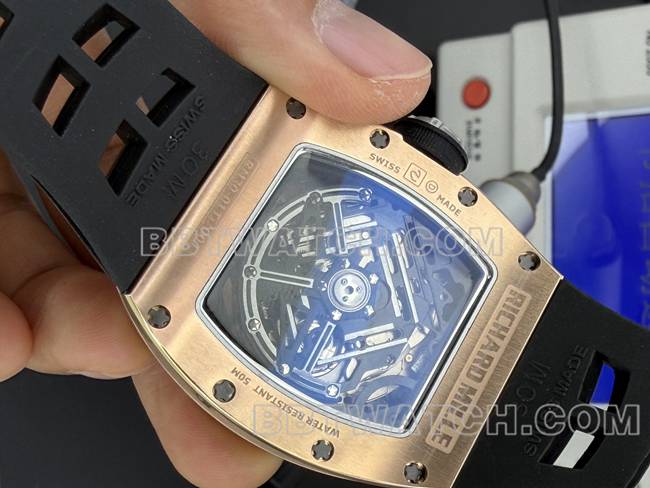 顶级复刻手表TW厂理查德米勒机械RM30-01背面实拍图