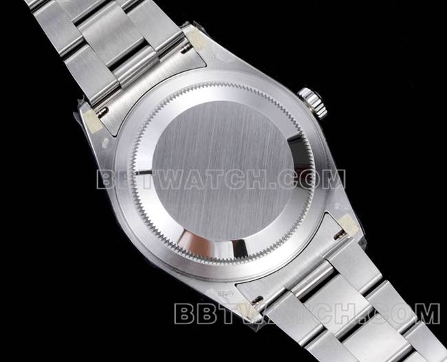 最佳复刻手表纵航者AR+厂劳力士白盘机械钢表带侧面实拍图