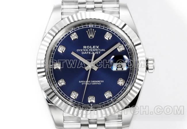 最佳复刻手表日志JF厂劳力士深蓝盘3235机械41毫米正面实拍图