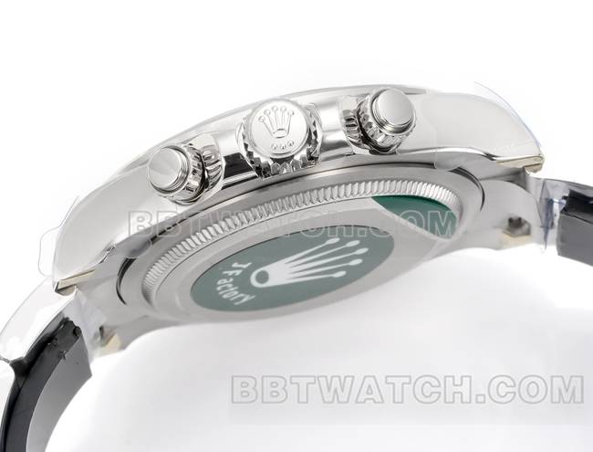 超级克隆手表JF厂劳力士迪通拿黑盘4131机械40毫米侧面实拍图